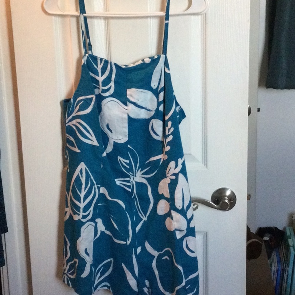Gillia Hawaii Blue Floral Print romper